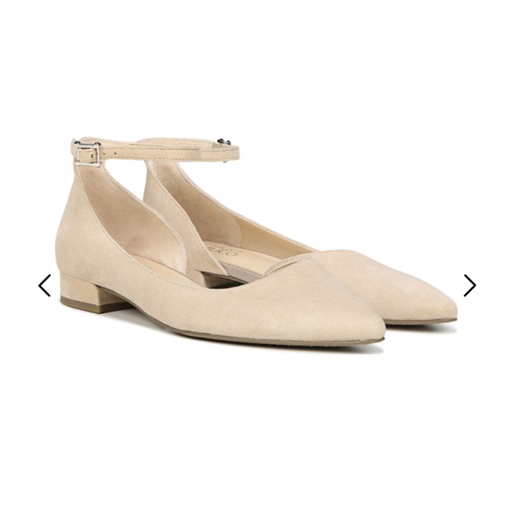 Franco Sarto Slide Flats - Lt Blush Suede